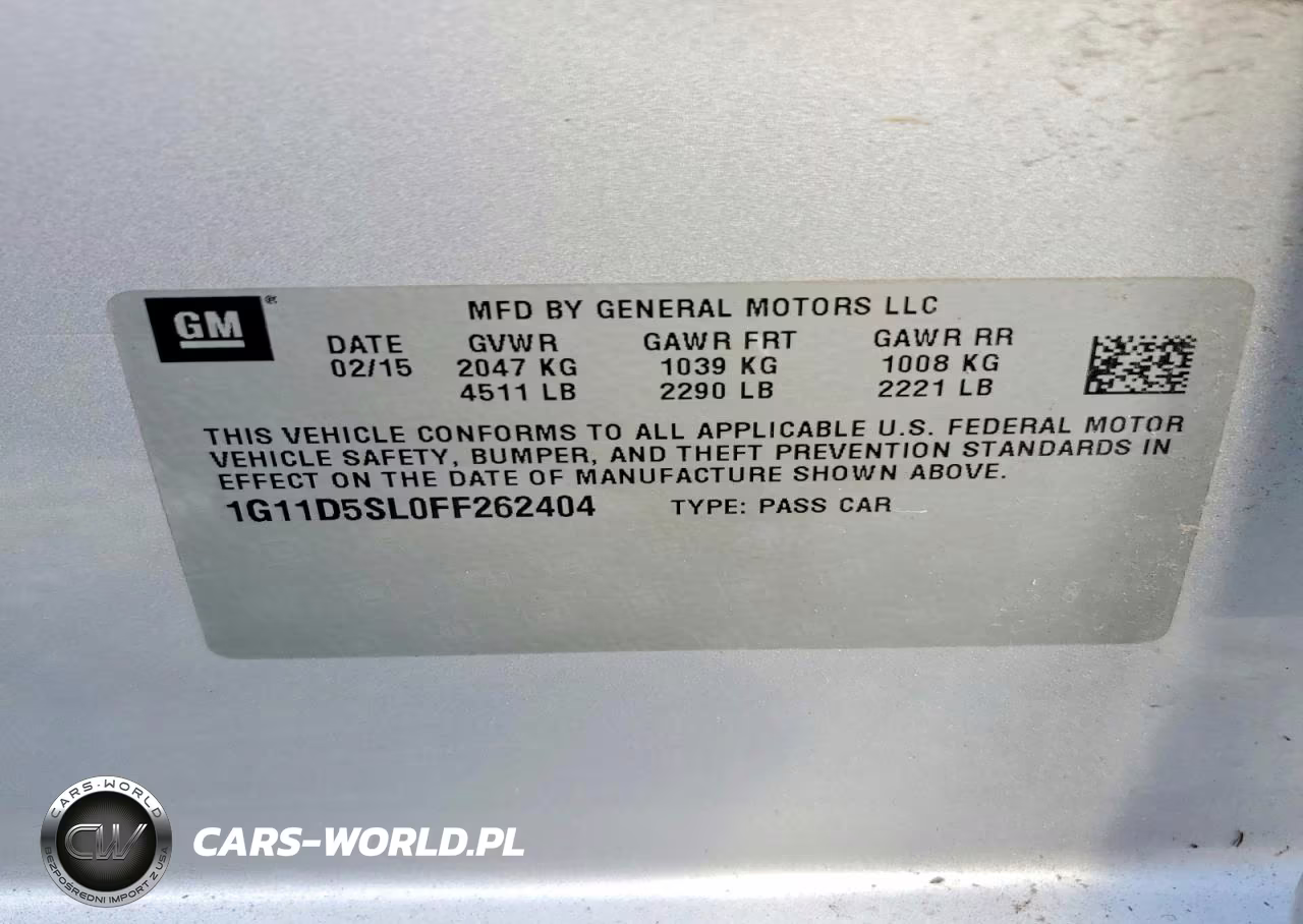 2015 Chevrolet Malibu 2Lt VIN:1G11D5SL0FF262404 - 13