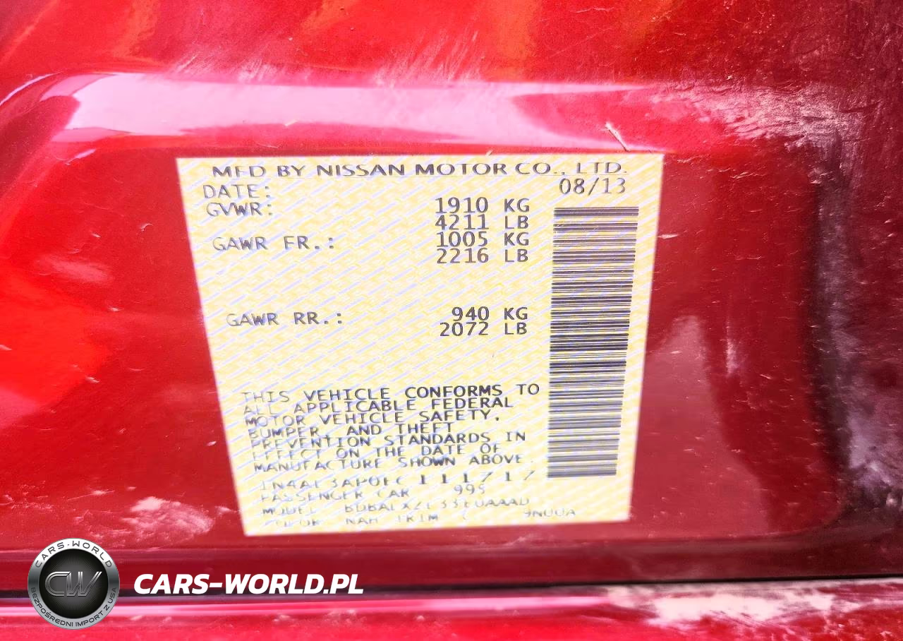2014 Nissan Altima 2.5 VIN:1N4AL3AP0EC111717 - 12