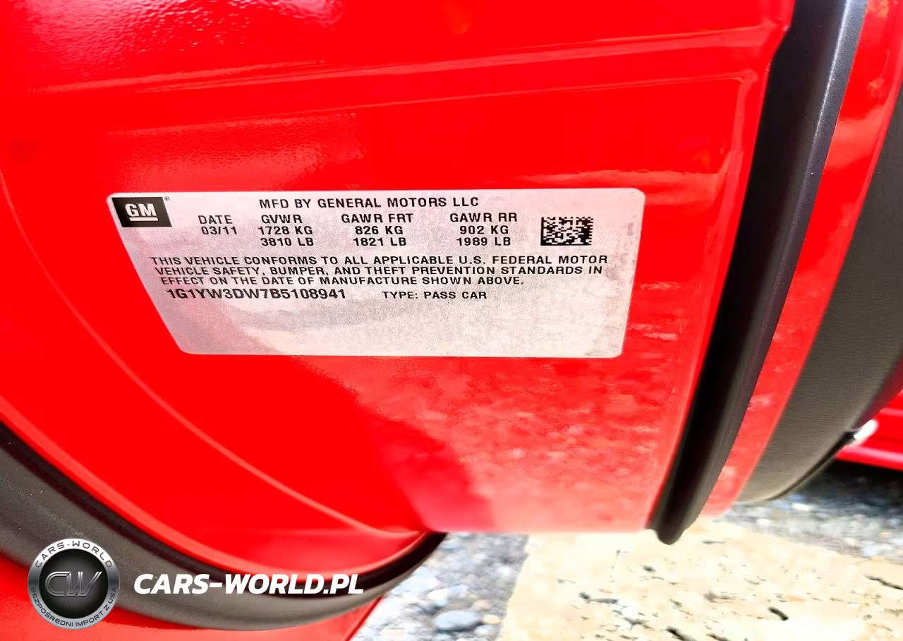 2011 Chevrolet Corvette Grand Sport VIN:1G1YW3DW7B5108941 - 12