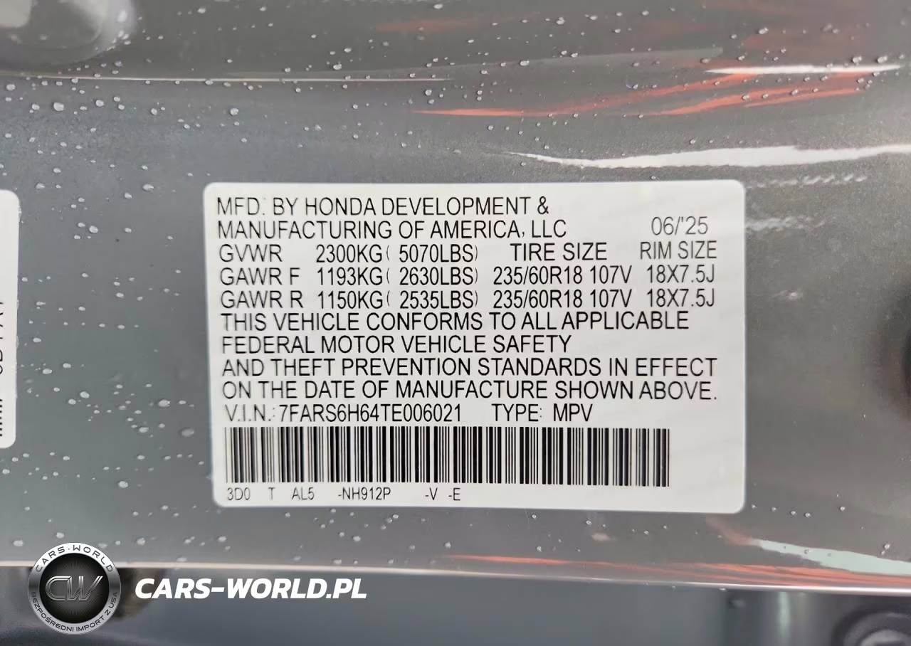 2026 Honda Cr-V Trailsport VIN:7FARS6H64TE006021 - 13