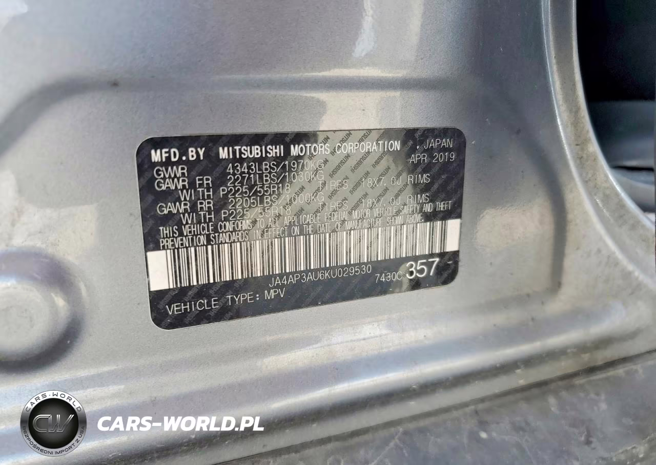 2019 Mitsubishi Outlander Sport Es VIN:JA4AP3AU6KU029530 - 14
