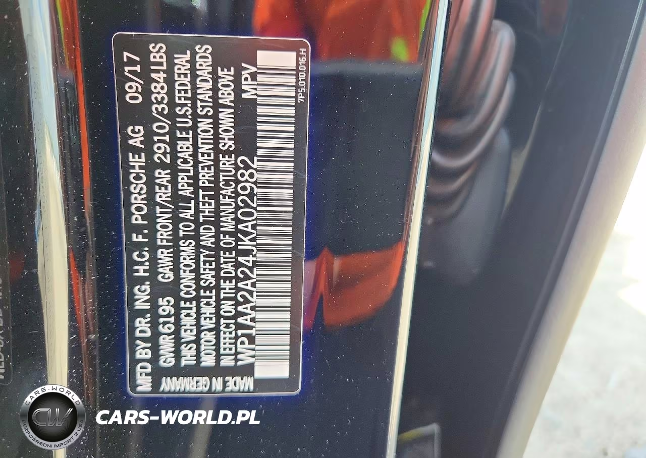 2018 Porsche Cayenne VIN:WP1AA2A24JKA02982 - 12