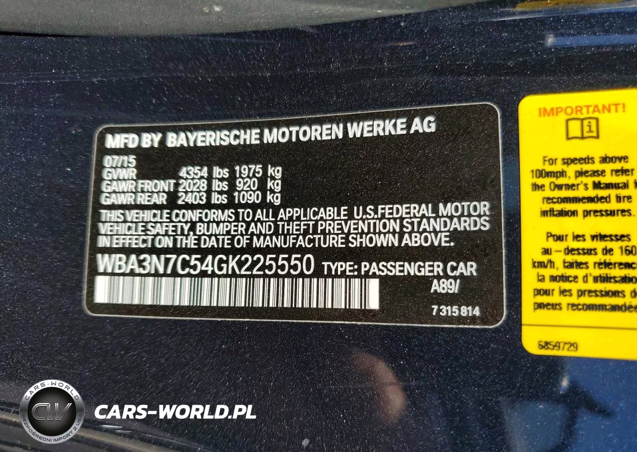 2016 BMW 428 I VIN:WBA3N7C54GK225550 - 12