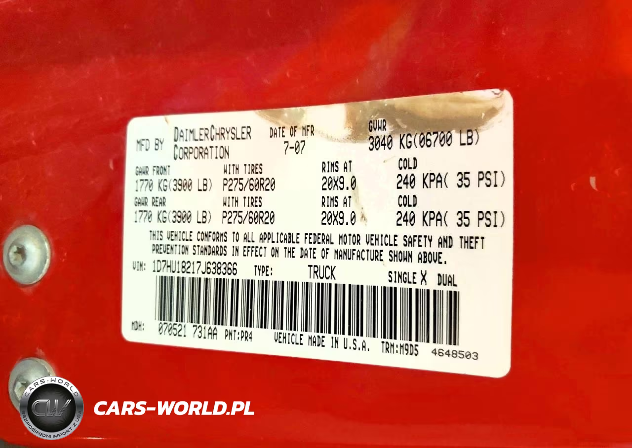 2007 Dodge Ram 1500 VIN:1D7HU18217J638366 - 12