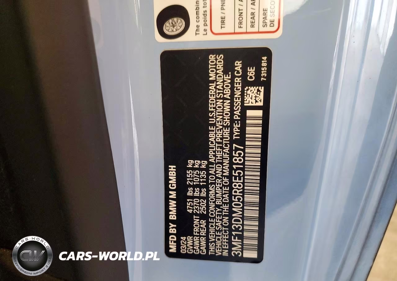 2024 BMW M2 VIN:3MF13DM05R8E51857 - 13