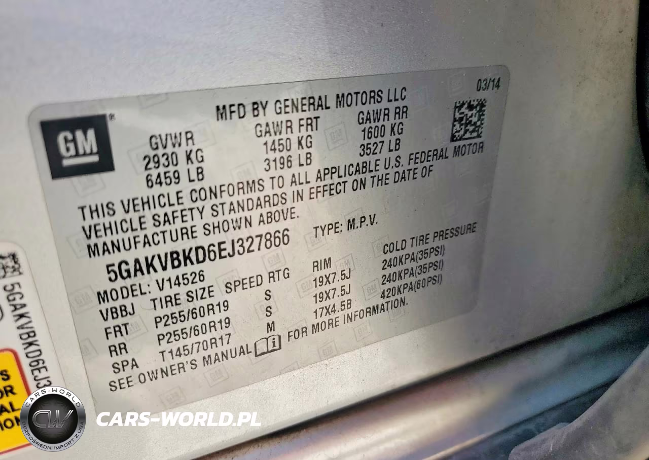 2014 Buick Enclave VIN:5GAKVBKD6EJ327866 - 13