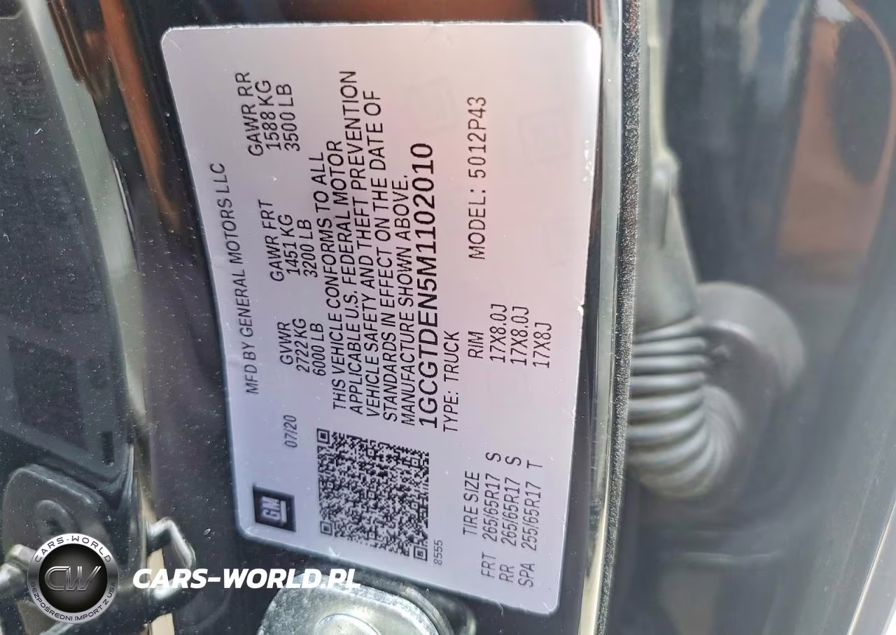 2021 Chevrolet Colorado Z71 VIN:1GCGTDEN5M1102010 - 13