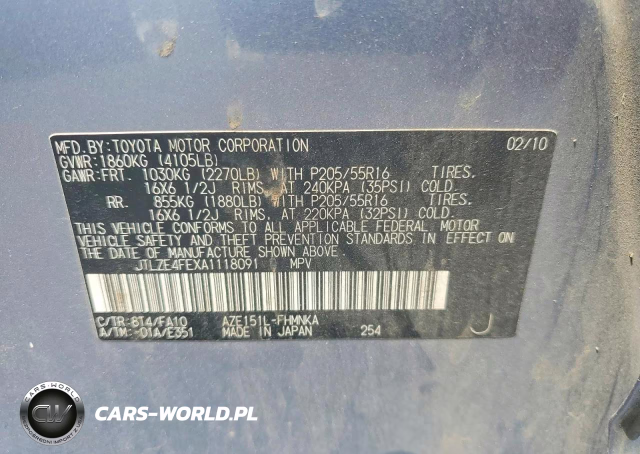 2010 Toyota Scion Xb VIN:JTLZE4FEXA1118091 - 12