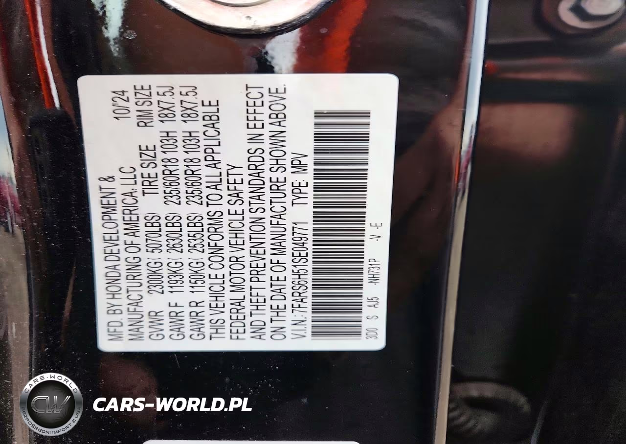 2025 Honda Cr-V Sport VIN:7FARS6H51SE049771 - 13