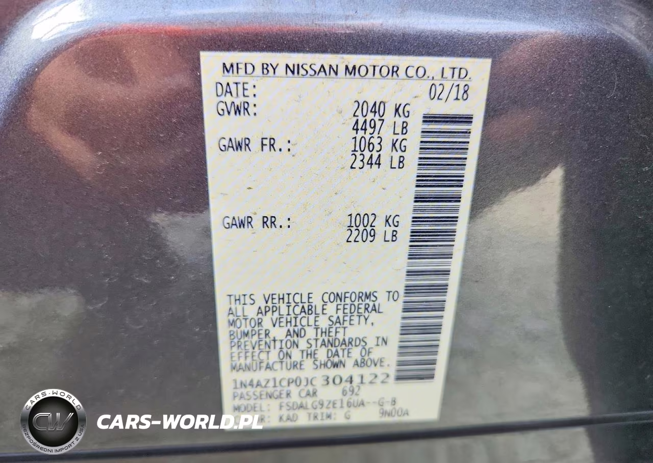 2018 Nissan Leaf Sl VIN:1N4AZ1CP0JC304122 - 13