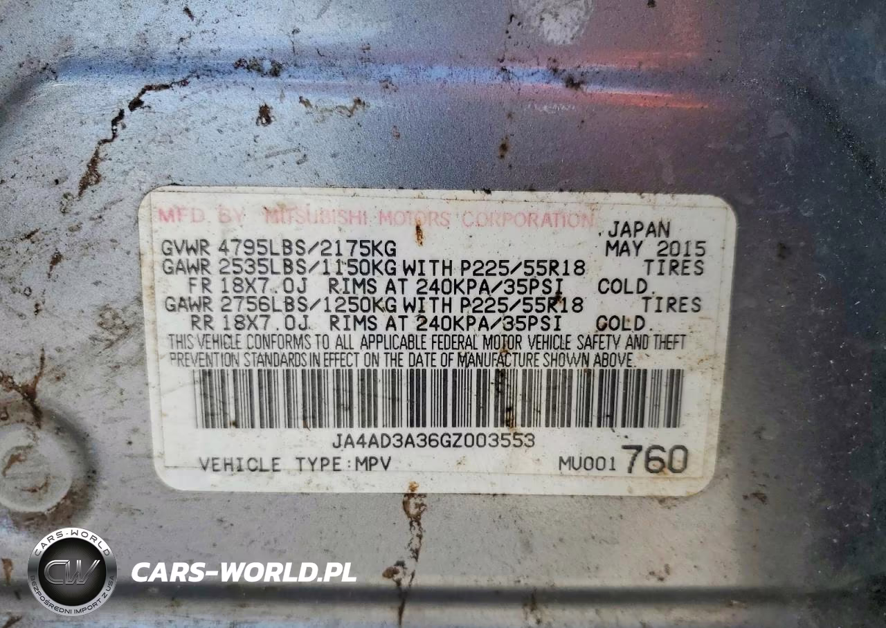 2016 Mitsubishi Outlander Se VIN:JA4AD3A36GZ003553 - 13