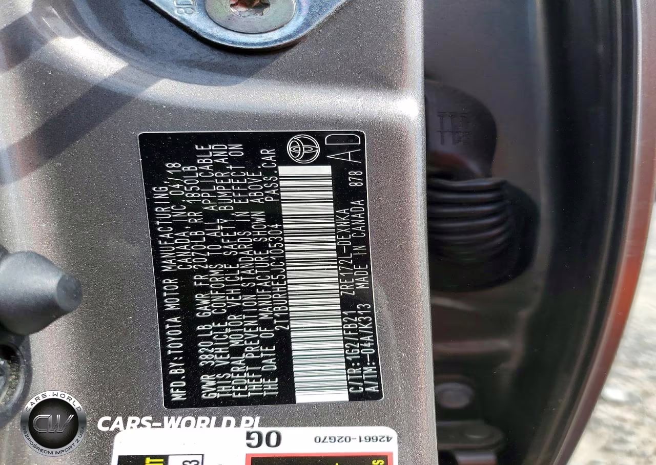 2018 Toyota Corolla Le VIN:2T1BURHE5JC105304 - 13