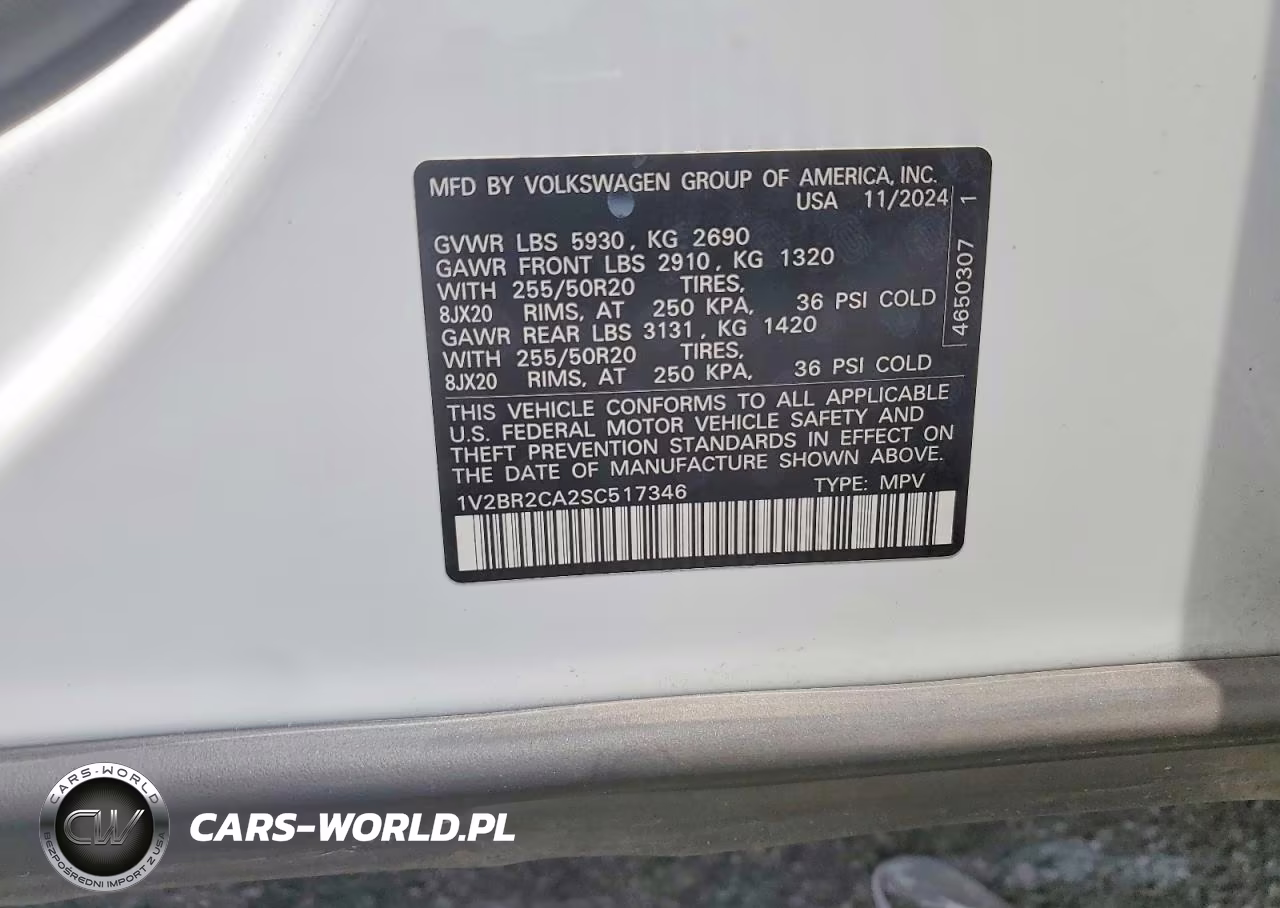 2025 Volkswagen Atlas Sel VIN:1V2BR2CA2SC517346 - 13