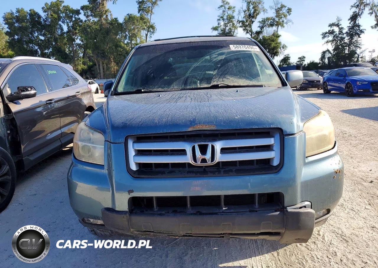 2007 Honda Pilot Ex VIN:5FNYF28437B009419 - 5