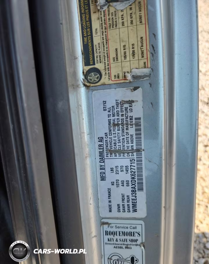 2013 Smart Fortwo Pure VIN:WMEEJ3BAXDK627715 - 12
