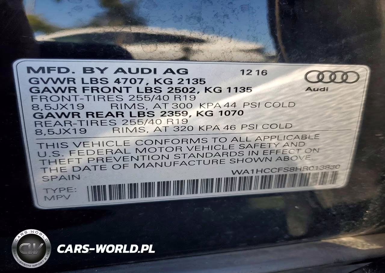 2017 Audi Q3 Premium Plus VIN:WA1HCCFS8HR013830 - 14