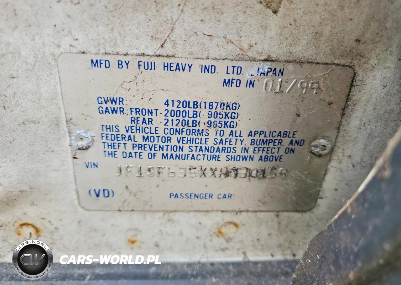 1999 Subaru Forester L VIN:JF1SF635XXH730159 - 12