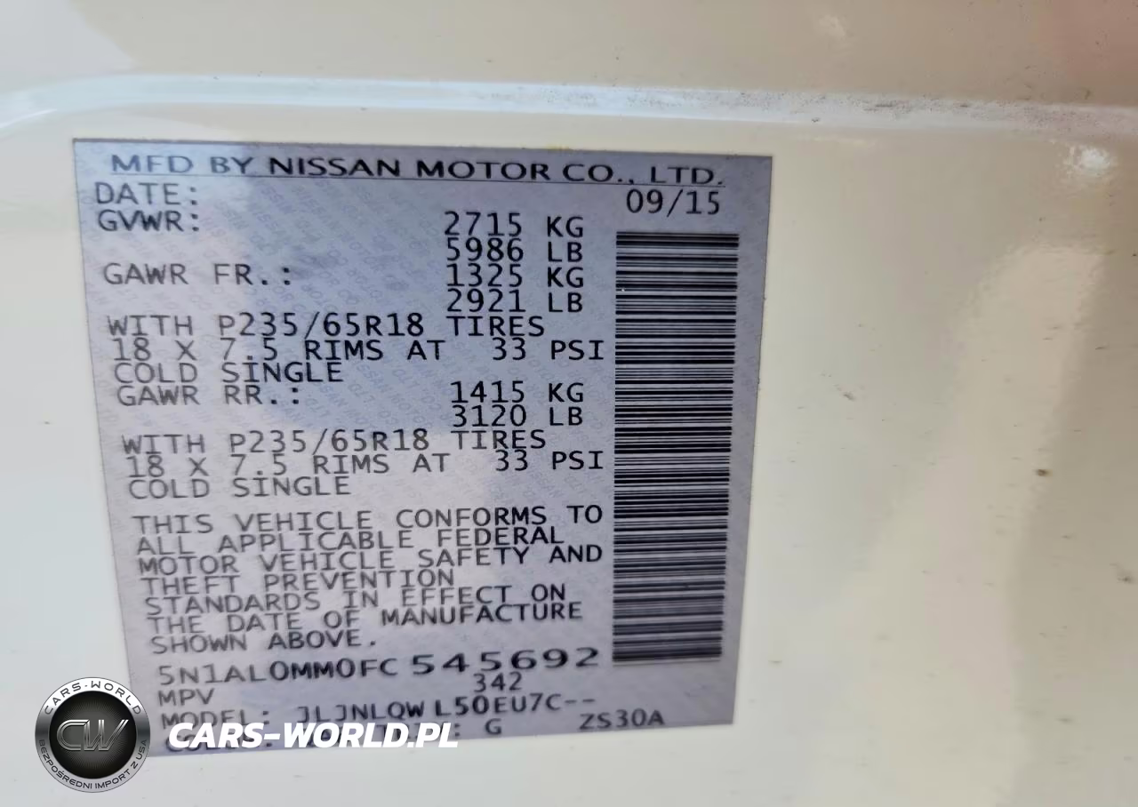 2015 Infiniti Qx60 Base VIN:5N1AL0MM0FC545692 - 13