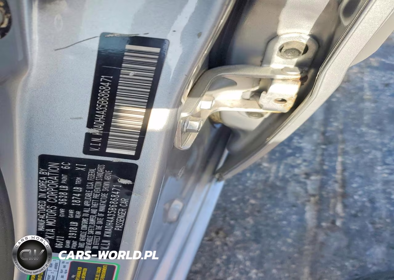 2011 Kia Rio Lx VIN:KNADH4A35B6868471 - 12