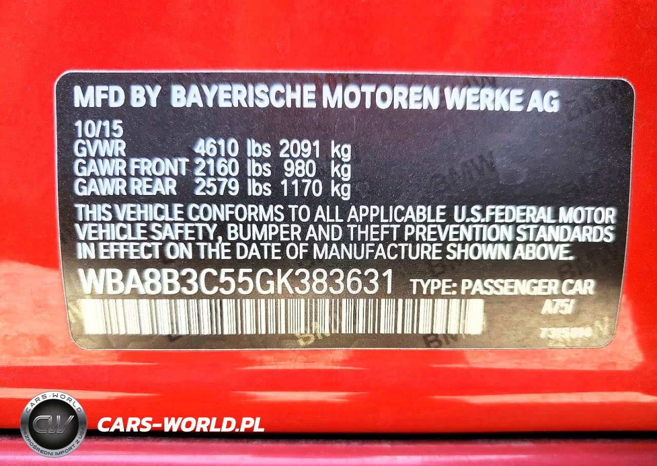 2016 BMW 340 I VIN:WBA8B3C55GK383631 - 13