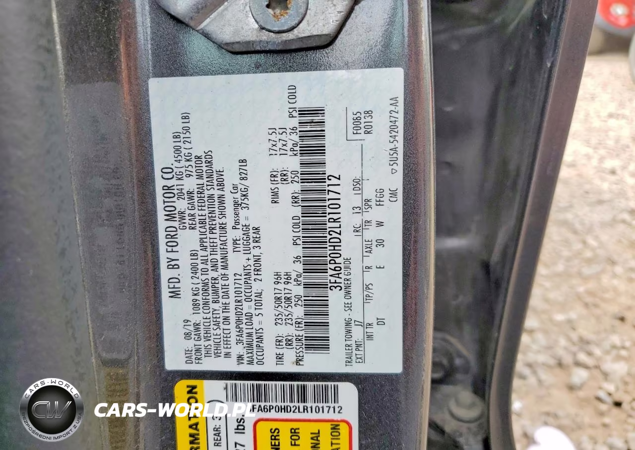2020 Ford Fusion Se VIN:3FA6P0HD2LR101712 - 13