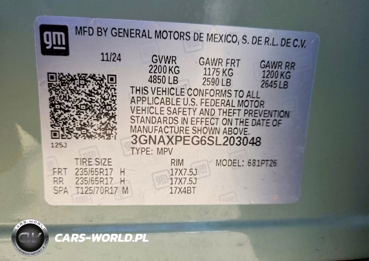 2025 Chevrolet Equinox Lt VIN:3GNAXPEG6SL203048 - 12