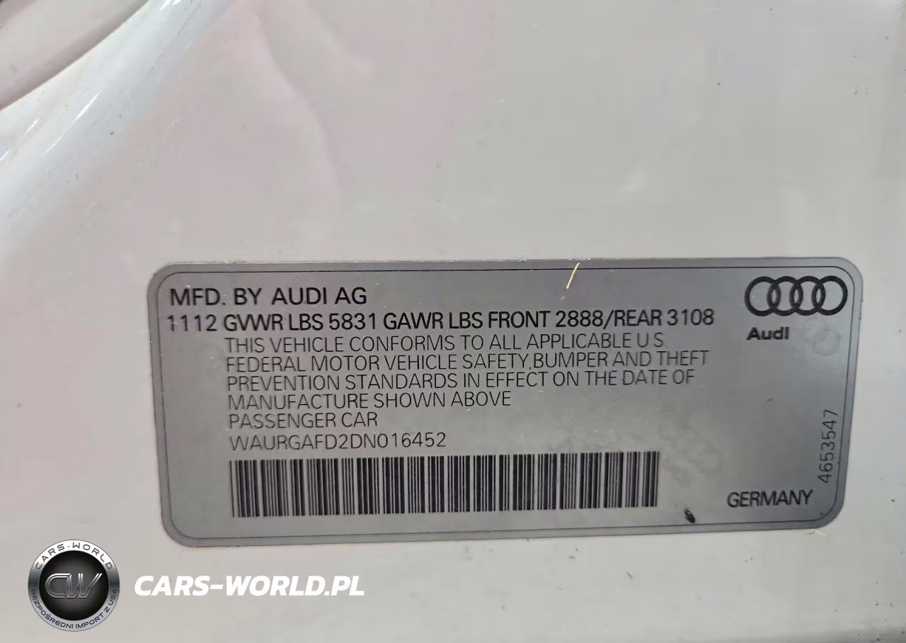 2013 Audi A8 L Quattro VIN:WAURGAFD2DN016452 - 12