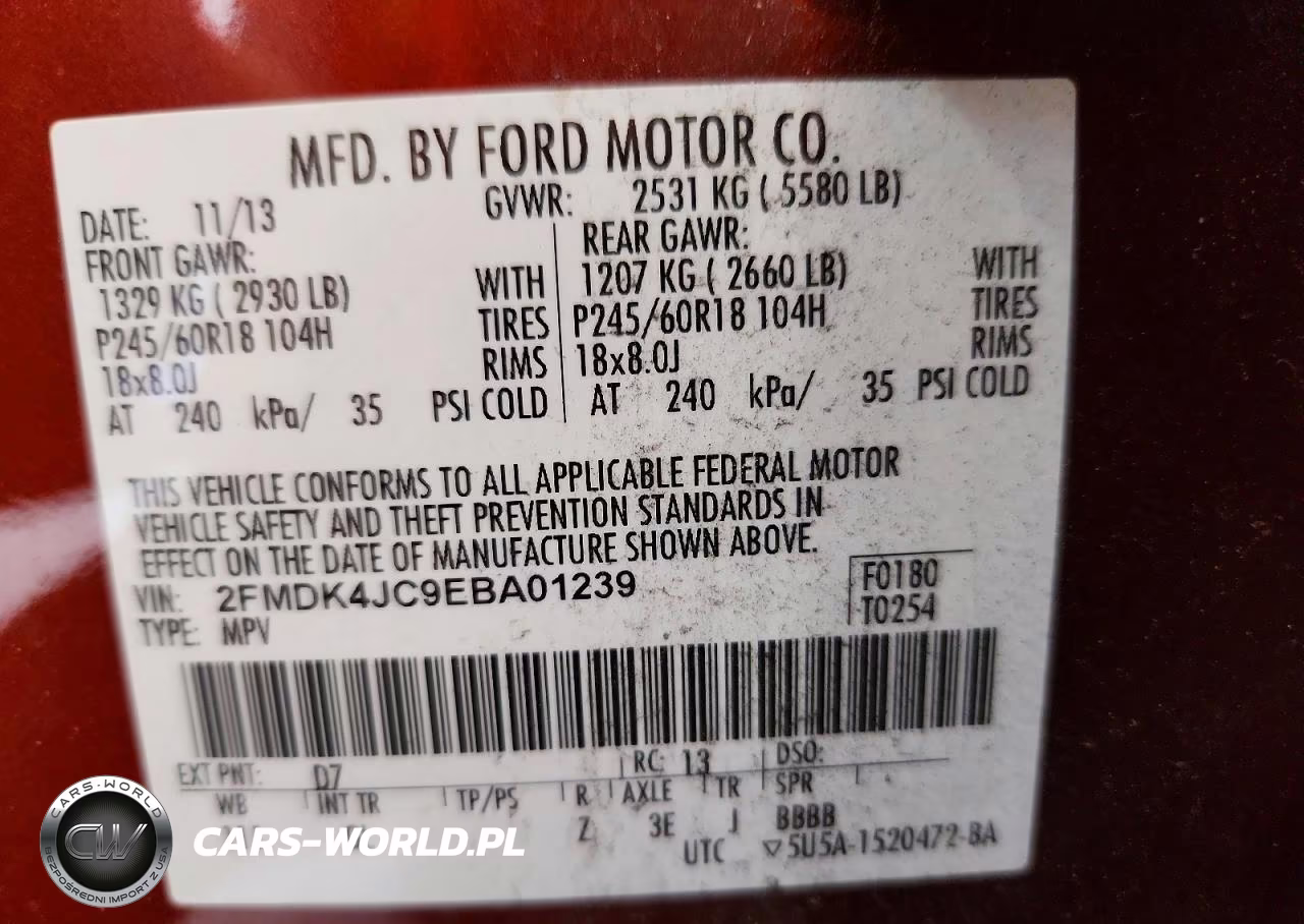 2014 Ford Edge Sel VIN:2FMDK4JC9EBA01239 - 13