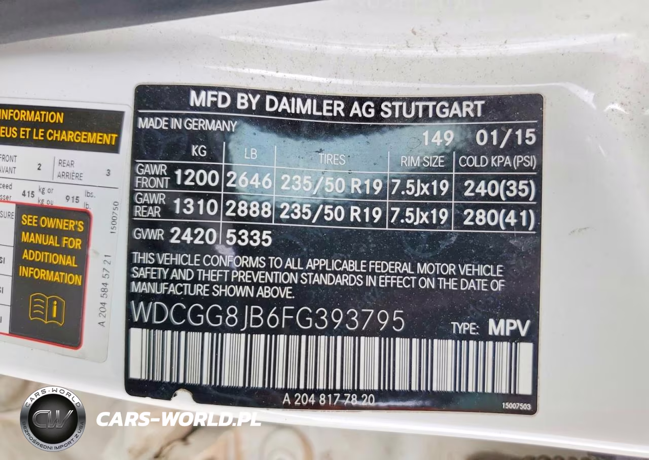 2015 Mercedes-Benz Glk 350 4Matic VIN:WDCGG8JB6FG393795 - 13