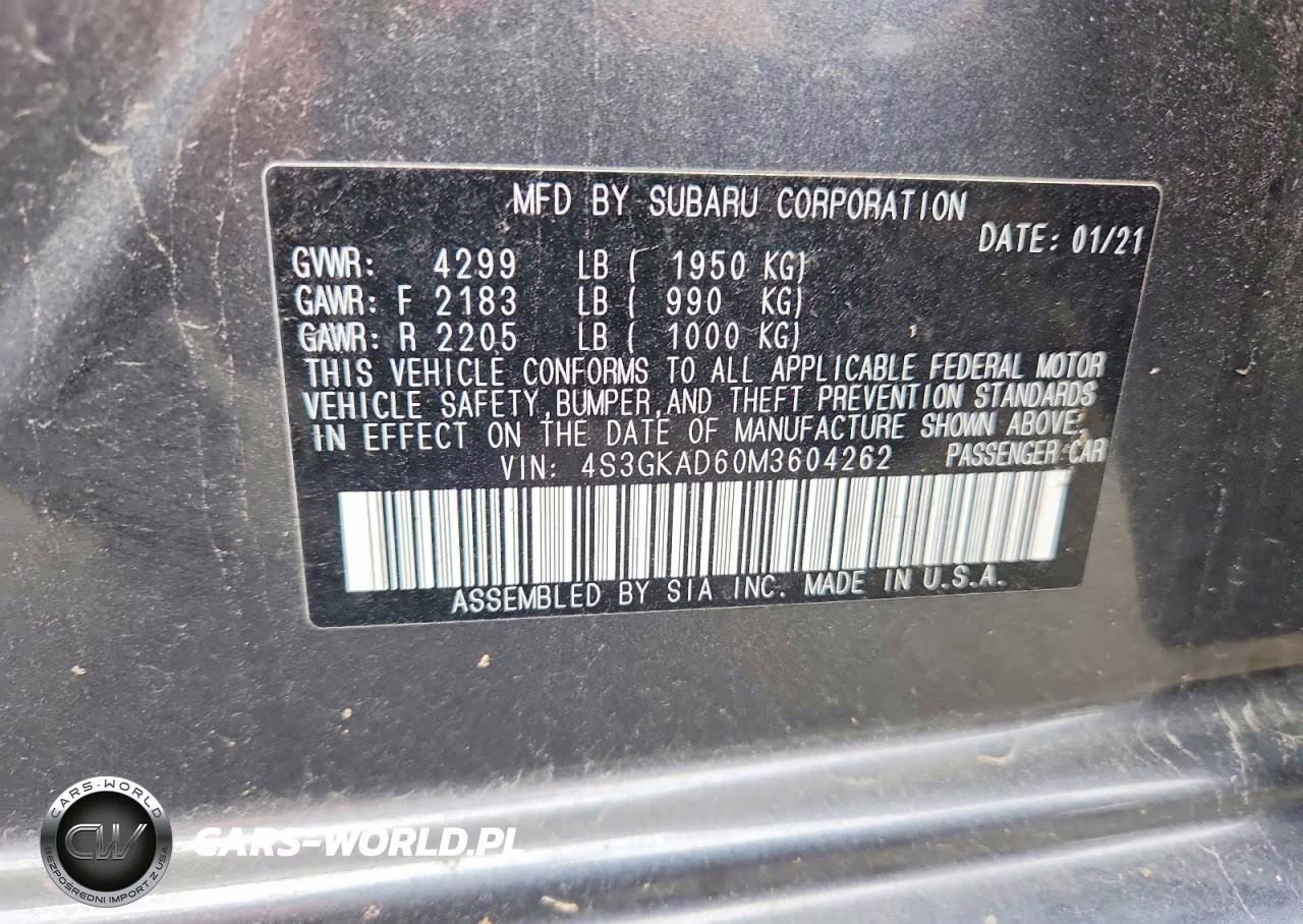 2021 Subaru Impreza Premium VIN:4S3GKAD60M3604262 - 12