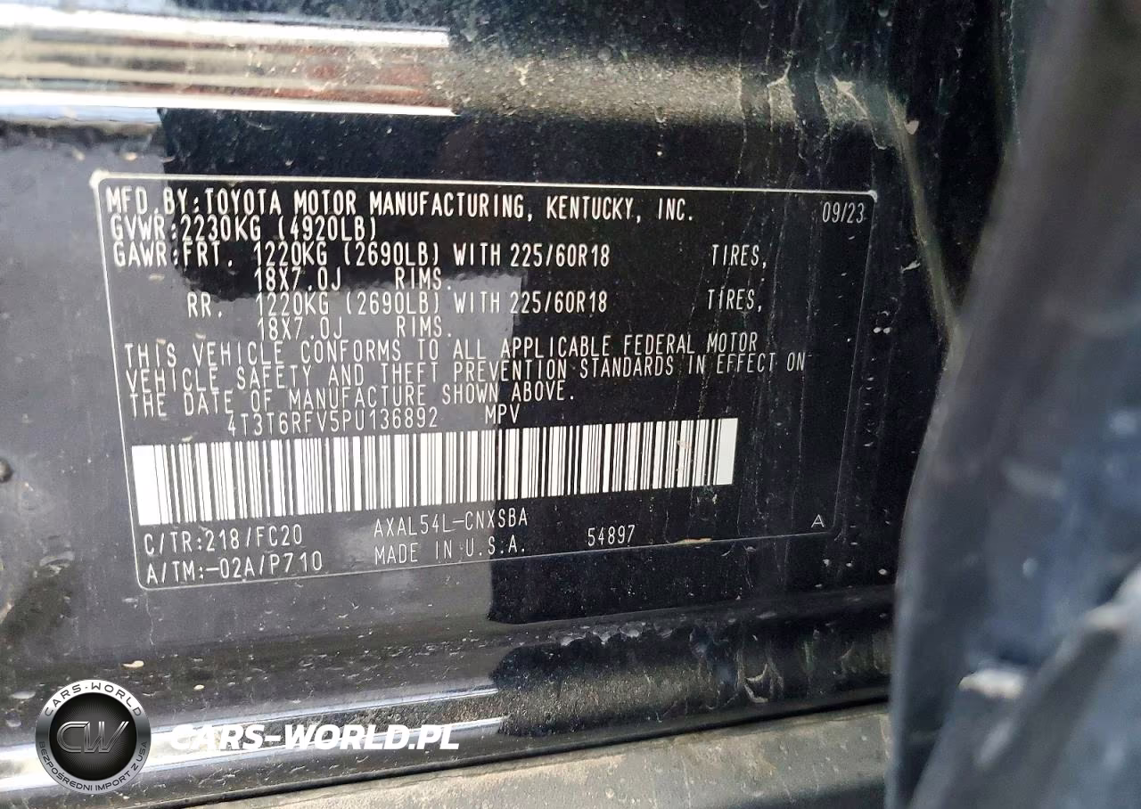 2023 Toyota Rav4 Se VIN:4T3T6RFV5PU136892 - 13