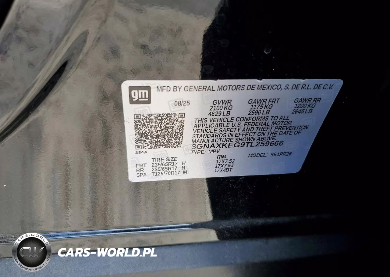 2026 Chevrolet Equinox Activ VIN:3GNAXKEG9TL259666 - 13