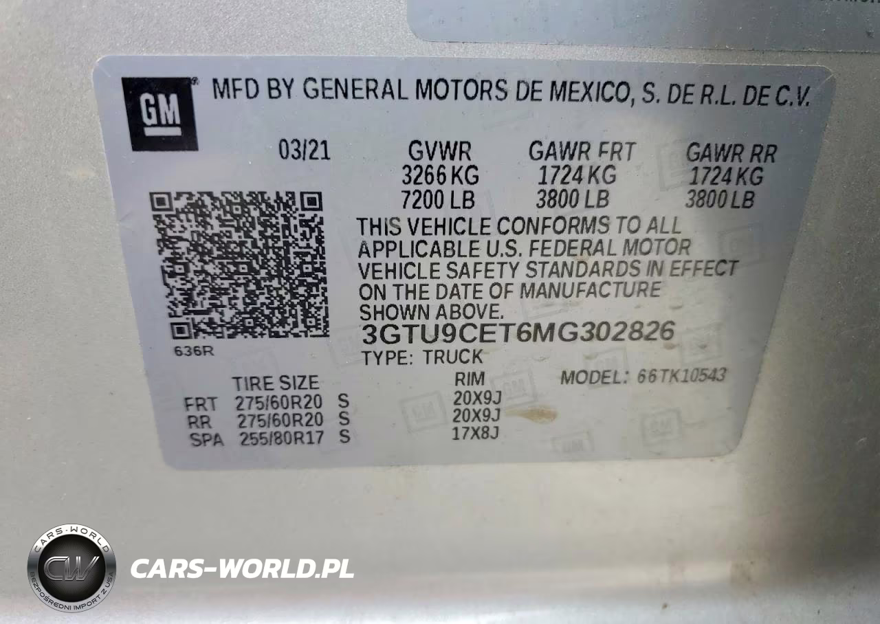 2021 GMC Sierra 1500 4Wd Short Box Elevation VIN:3GTU9CET6MG302826 - 13