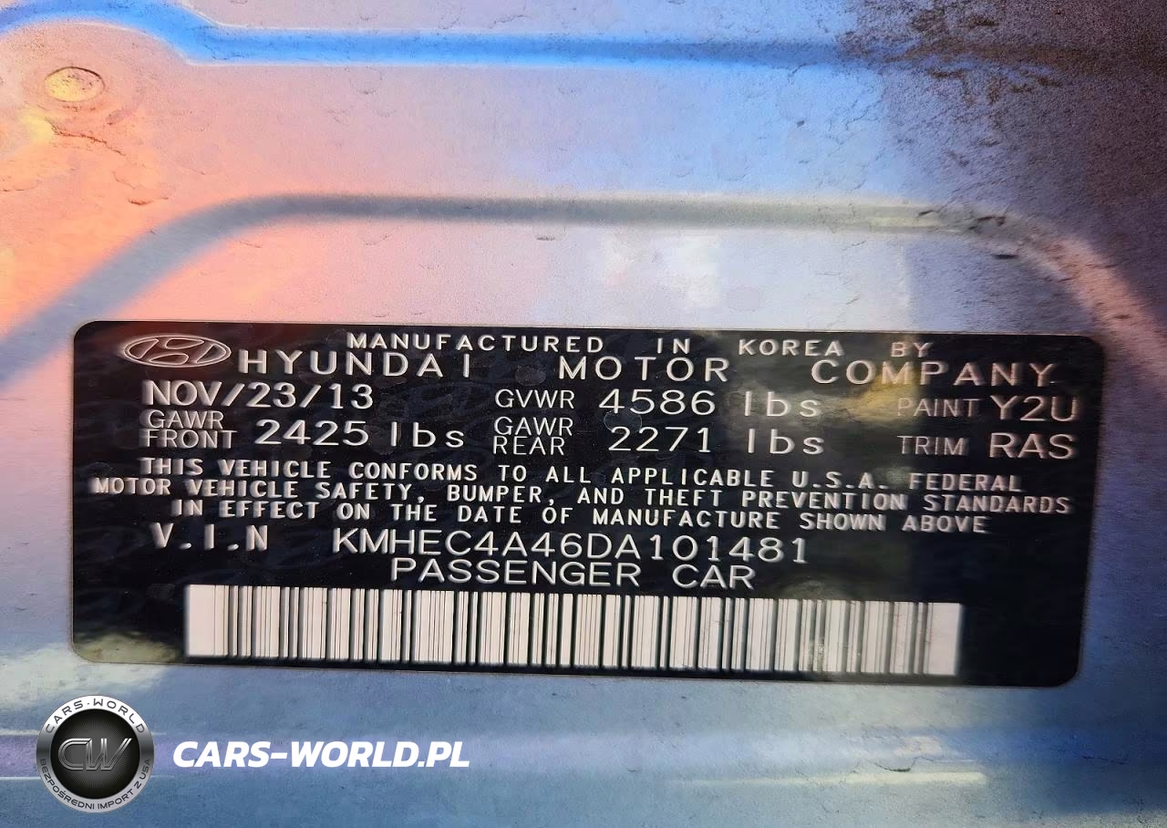 2013 Hyundai Sonata Hybrid VIN:KMHEC4A46DA101481 - 13