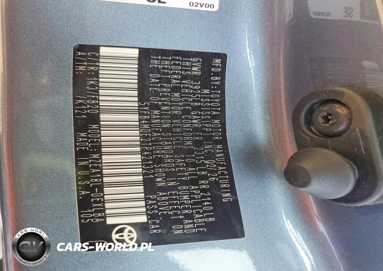 2026 Toyota Corolla Le VIN:5YFB4MDE2TP421321 - 12