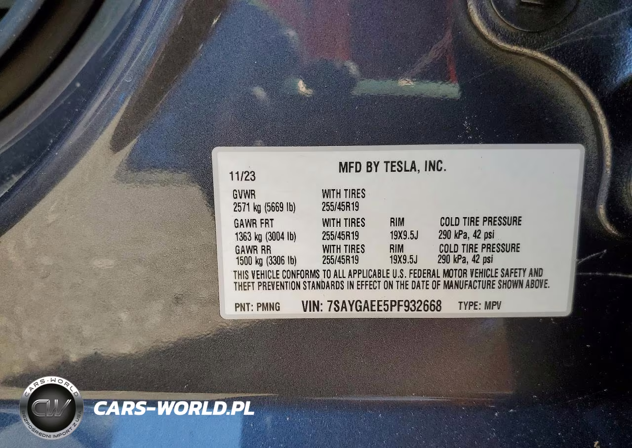 2023 Tesla Model Y VIN:7SAYGAEE5PF932668 - 12