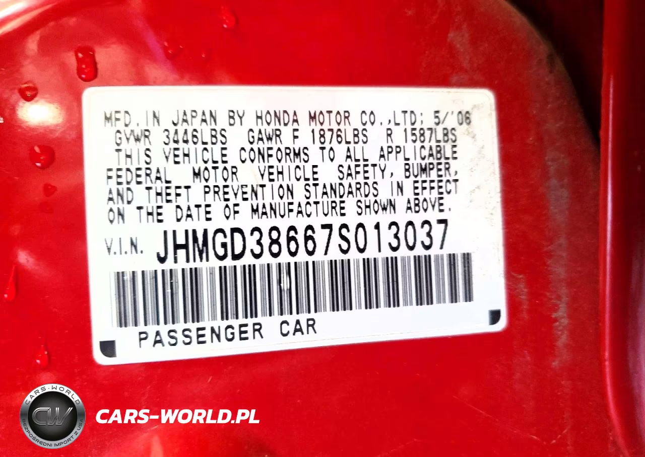 2007 Honda Fit S VIN:JHMGD38667S013037 - 12