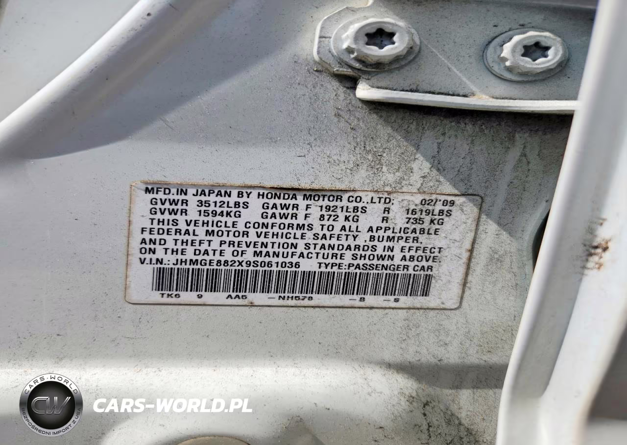 2009 Honda Fit VIN:JHMGE882X9S061036 - 12
