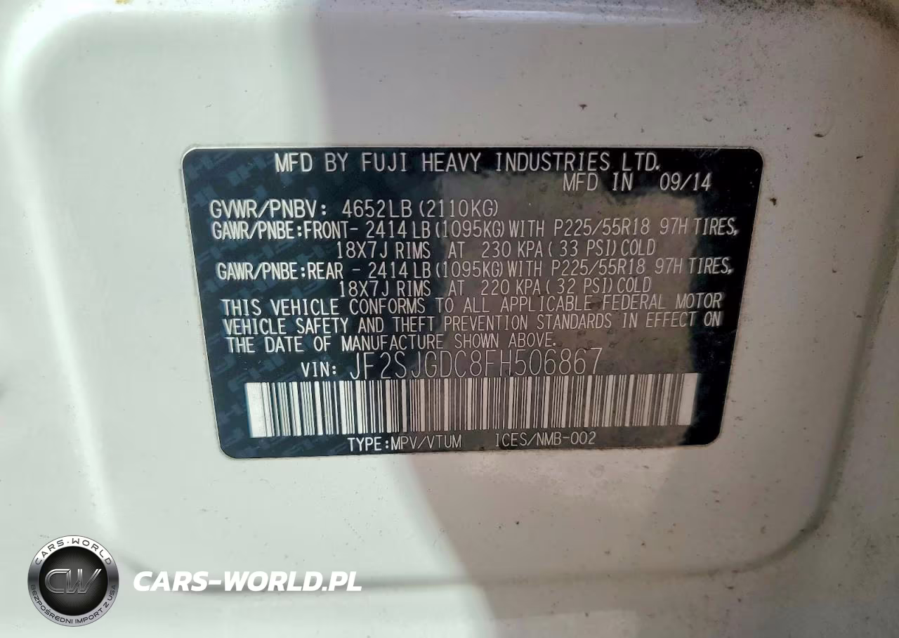 2015 Subaru Forester 2.0Xt Premium VIN:JF2SJGDC8FH506867 - 13