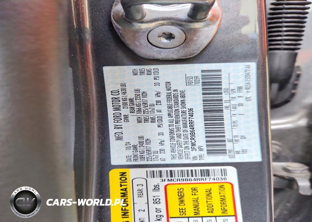 2024 Ford Bronco Sport Big Bend VIN:3FMCR9B64RRF74036 - 14