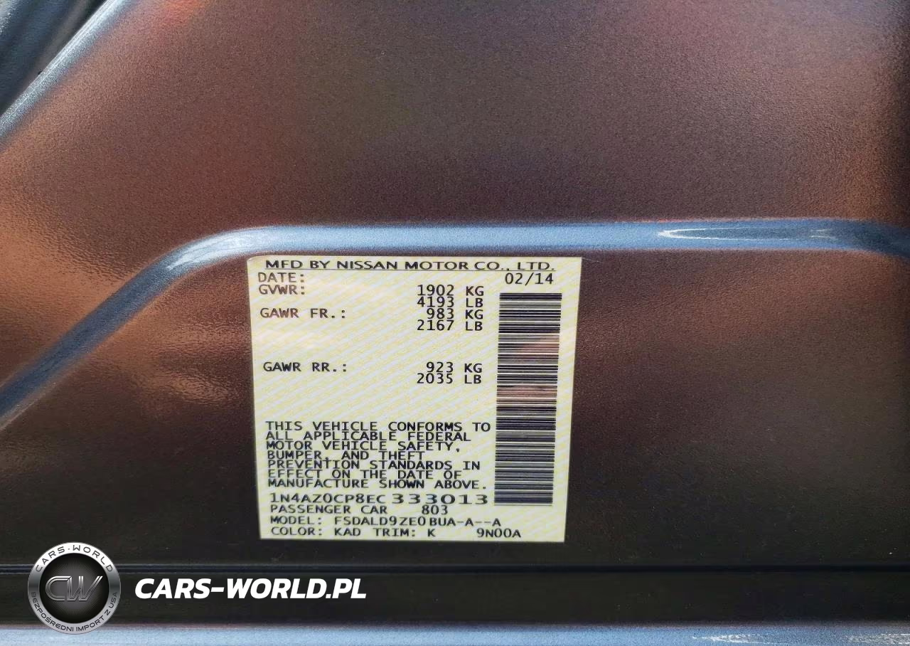 2014 Nissan Leaf Sv VIN:1N4AZ0CP8EC333013 - 12