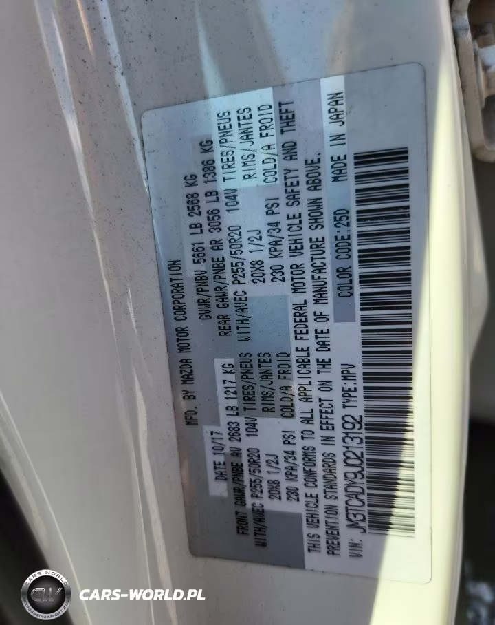 2018 Mazda Cx-9 Grand Touring VIN:JM3TCADY9J0213192 - 13