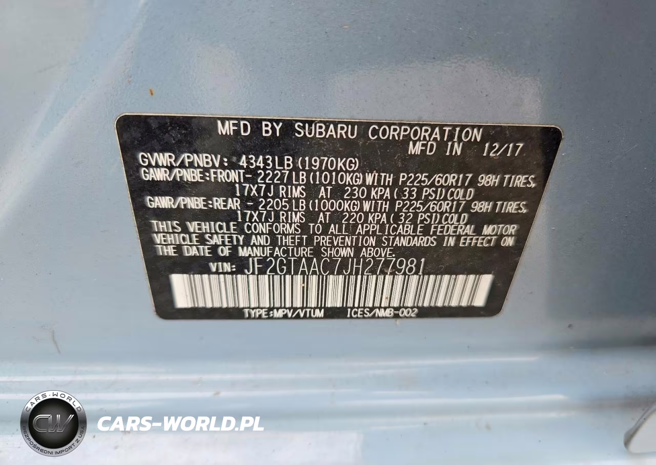 2018 Subaru Crosstrek VIN:JF2GTAAC7JH277981 - 12