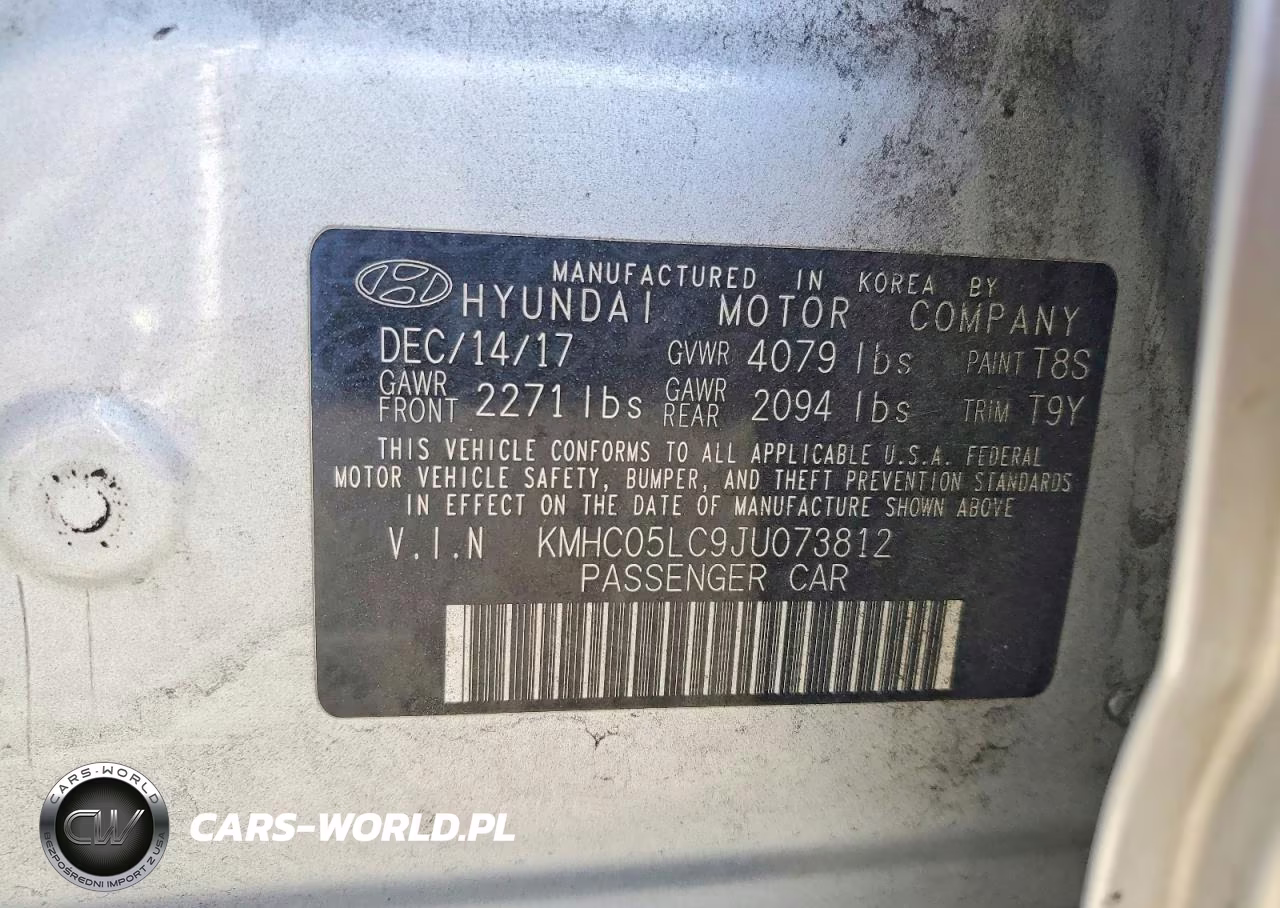 2018 Hyundai Ioniq Limited VIN:KMHC05LC9JU073812 - 12