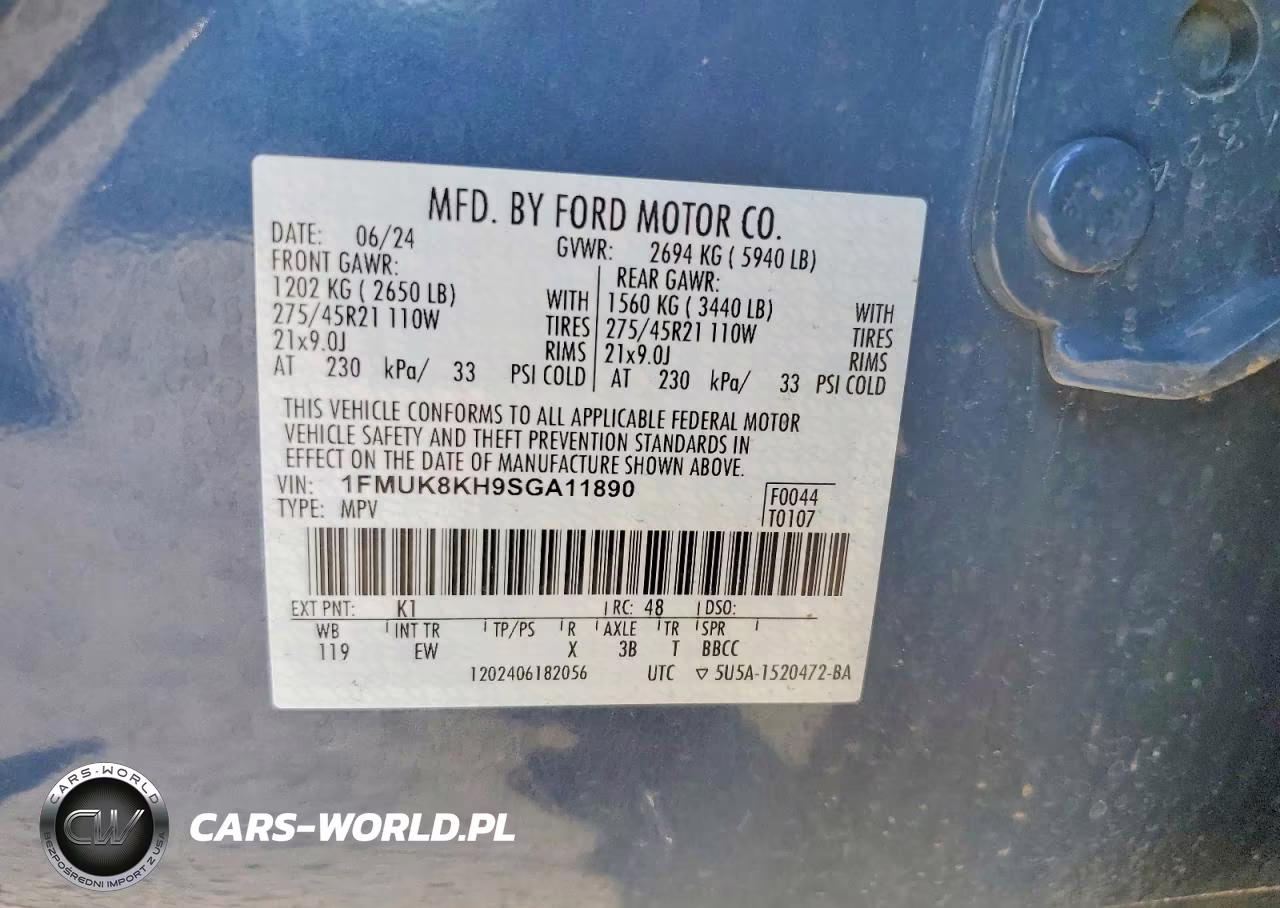 2025 Ford Explorer St-Line VIN:1FMUK8KH9SGA11890 - 13
