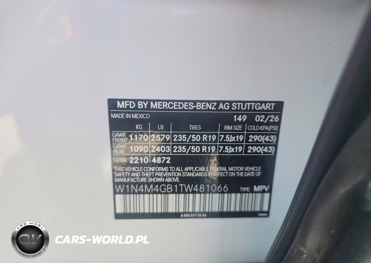 2026 Mercedes-Benz Glb 250 VIN:W1N4M4GB1TW481066 - 13