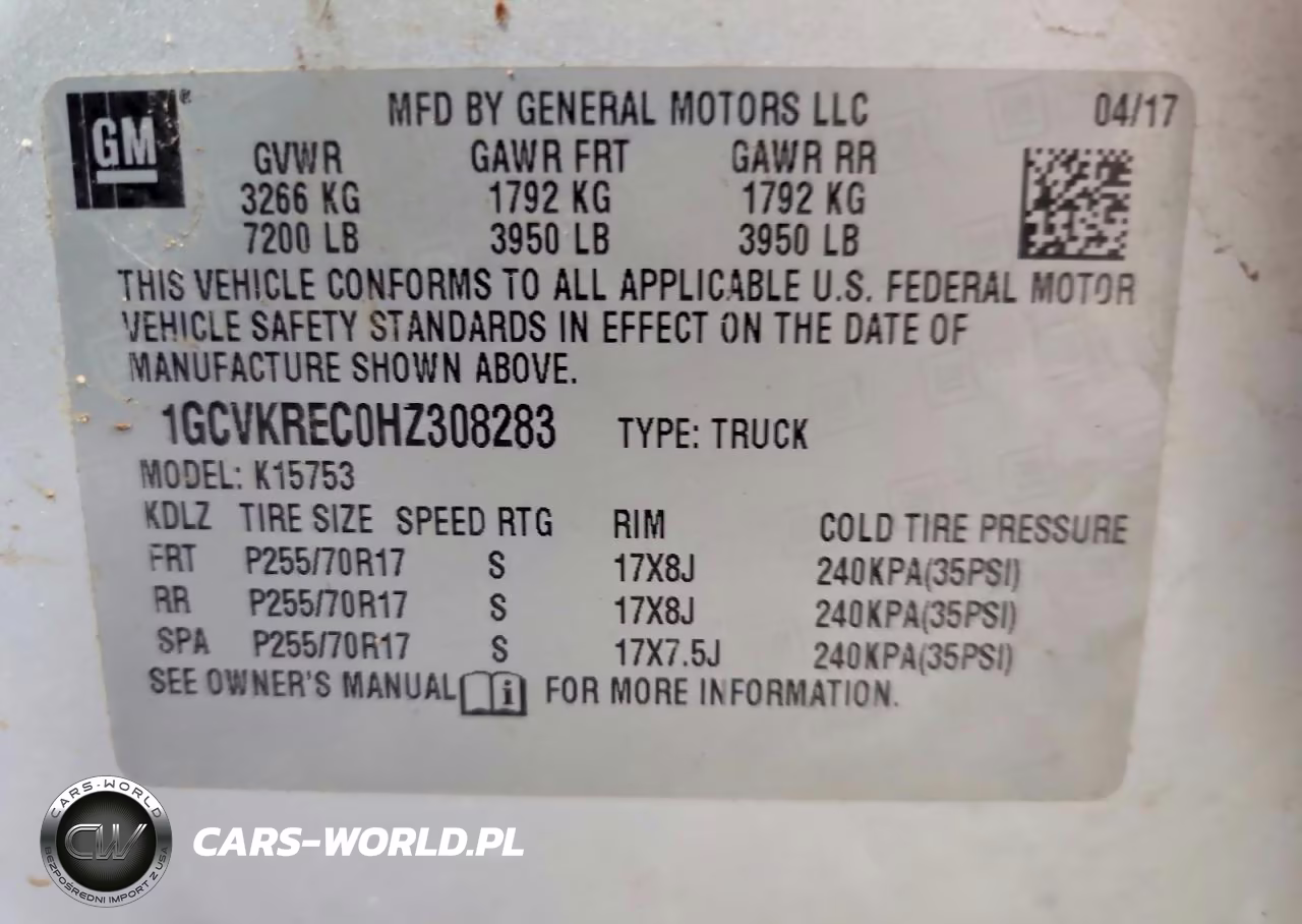 2017 Chevrolet Silverado K1500 Lt VIN:1GCVKREC0HZ308283 - 13
