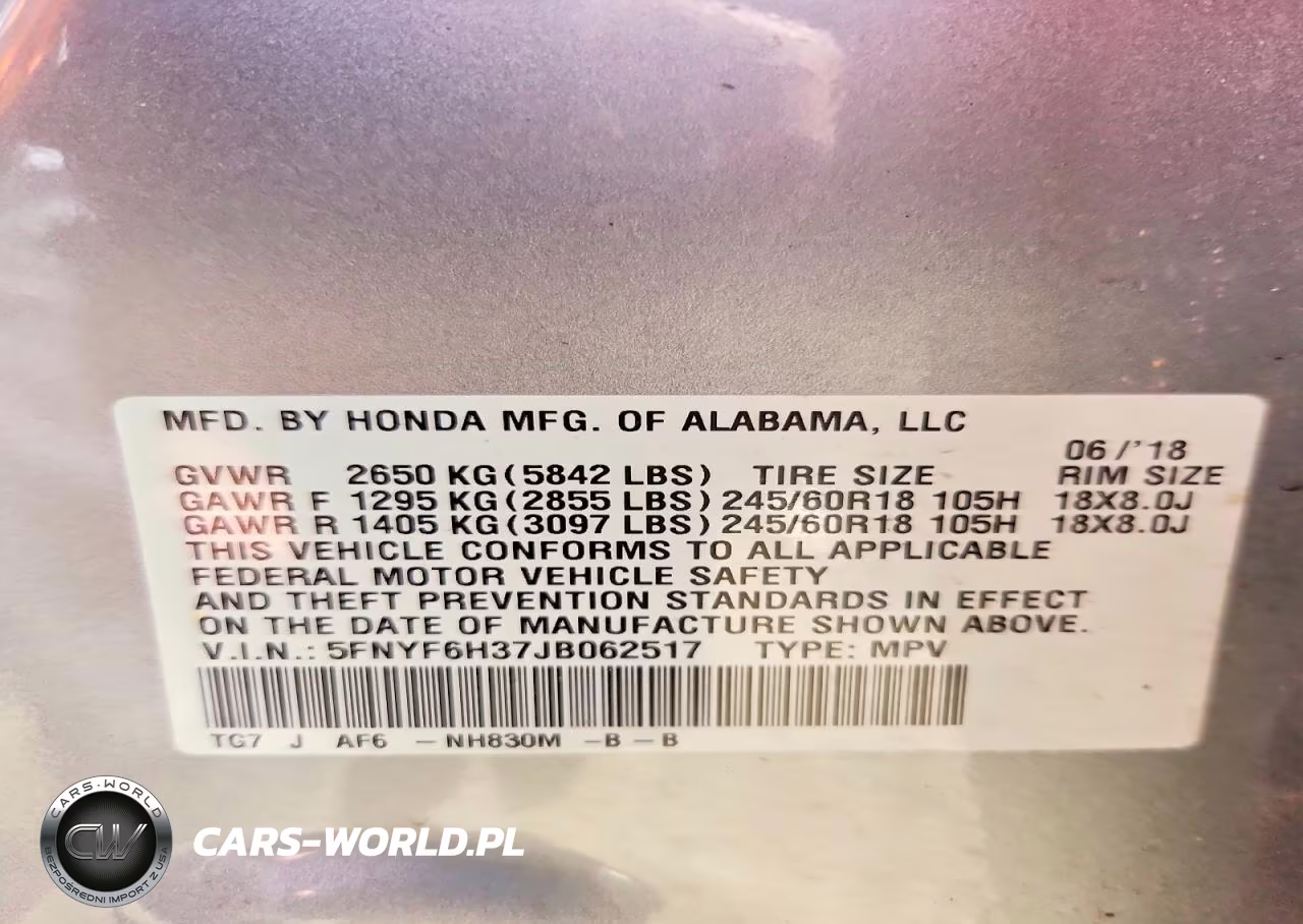 2018 Honda Pilot Ex VIN:5FNYF6H37JB062517 - 14