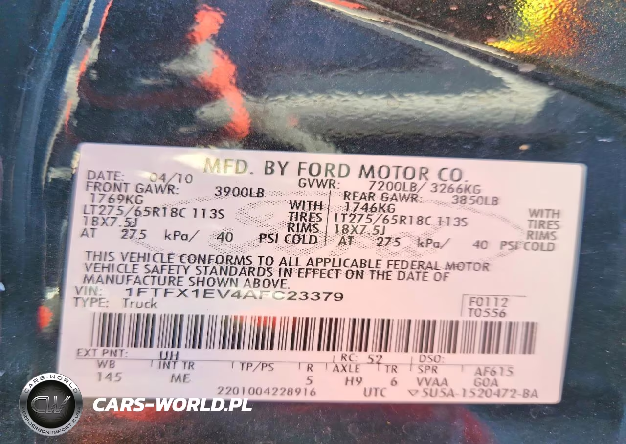 2010 Ford F150 Super Cab VIN:1FTFX1EV4AFC23379 - 12