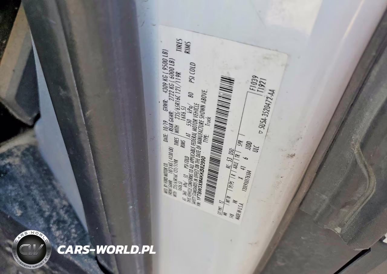 2019 Ford Transit T-350 VIN:1FTBW3XM4KKB82990 - 13